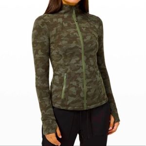 Lululemon Heritage Camo Dark Olive Green Twill Jacket